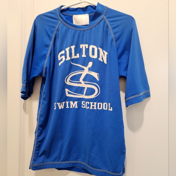 5t Wet Effect Silton Swim School blue rashguard swimshirt Vacation Spring Break - Picture 3 of 9